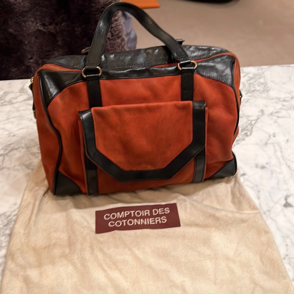 Comptoir des Cotonniers suede leather bag